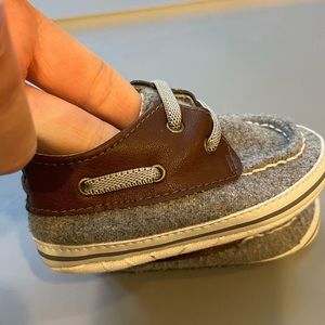 Carter’s Infant boat shoe size 3/6 months. Worn once.